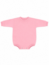 Sweatshirt Bubble Romper Light Pink