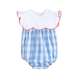 Red, White and Blue Flutter Romper - Boutique Baby Clothing | Shop Bonnie Bee