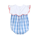 Red, White and Blue Flutter Romper - Boutique Baby Clothing | Shop Bonnie Bee