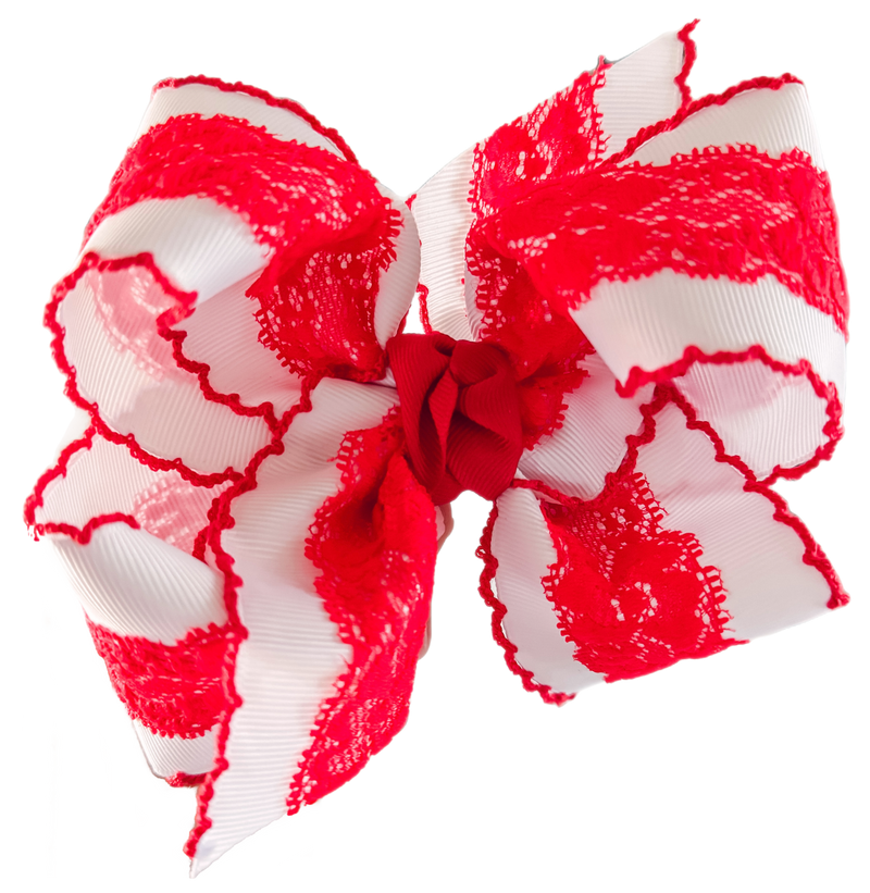 Christmas Lace Bow PREORDER for EARLY NOVEMBER