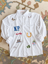 Classic Button Shirt with icons