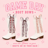 Game Day Boot Bows