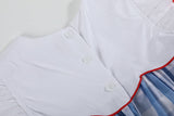 Red, White and Blue Flutter Dress - Boutique Baby Clothing | Shop Bonnie Bee