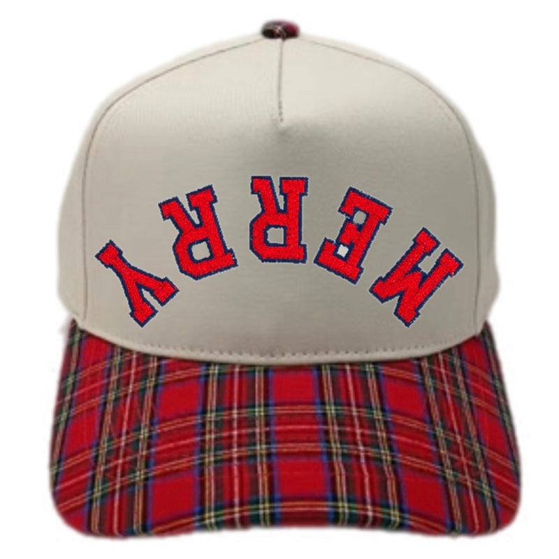 Christmas Plaid Baseball Caps