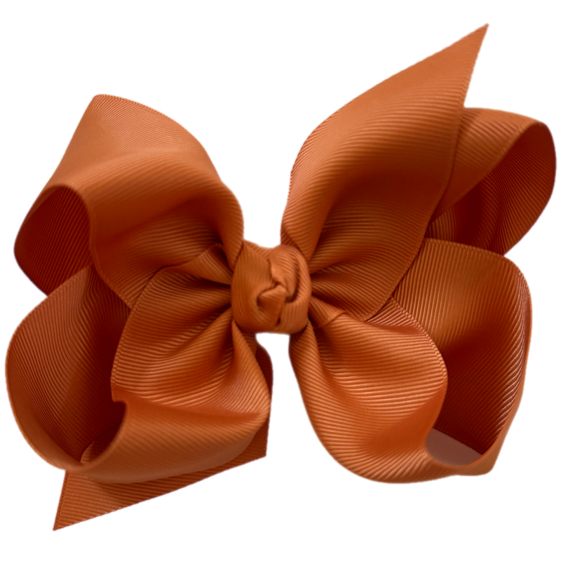 Pumpkin Grosgrain Bow