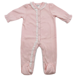 Footie with Eyelet Trim - Boutique Baby Clothing | Shop Bonnie Bee