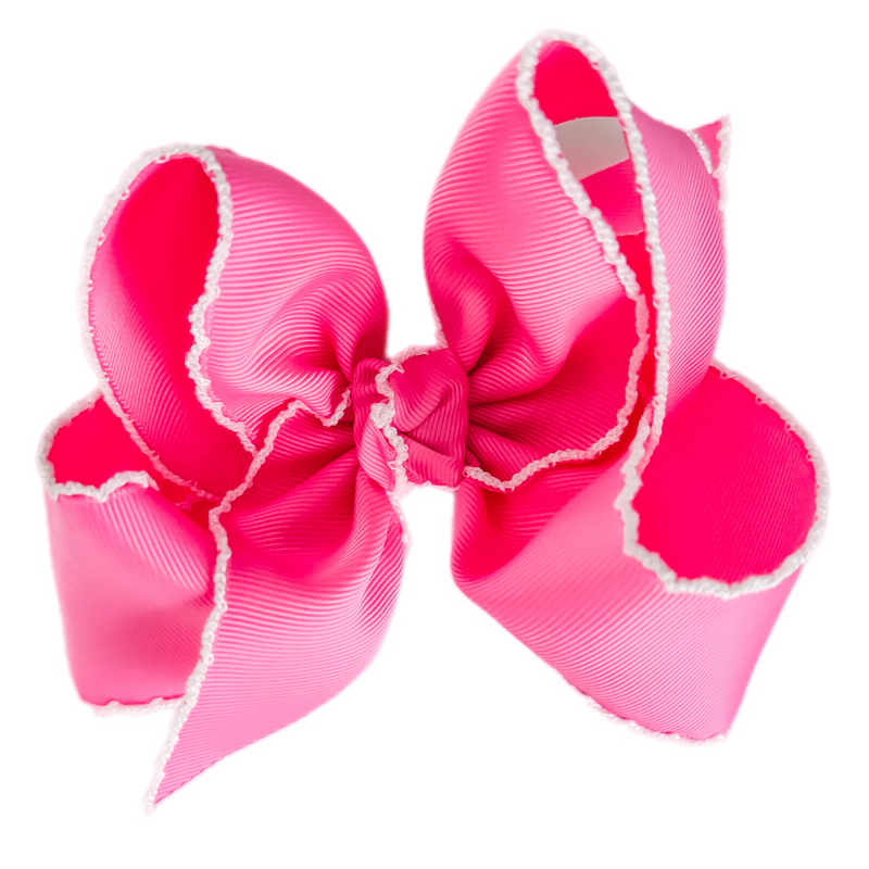 Barbie with White Moonstitch Grosgrain Bow