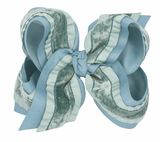 Nile Blue Layered Velvet Bow