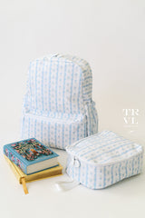 TRVL Lunch Bag in Ribbon Floral Blue | Shop Bonnie Bee