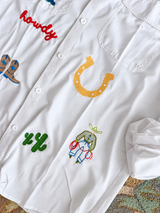 Classic Button Shirt with icons