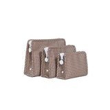 TRVL Roadie Large Zip Pouch in Gingham Coco | Shop Bonnie Bee