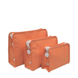 ROADIE LARGE Zip Pouch - GINGHAM ORANGE