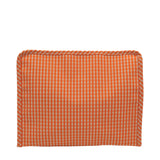 ROADIE LARGE Zip Pouch - GINGHAM ORANGE
