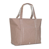 TRVL Jumbo Tote in Gingham Coco | Shop Bonnie Bee