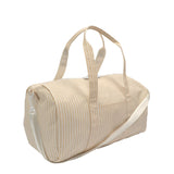 TRVL Weekend Duffel in Pimlico Stripe Sand | Shop Bonnie Bee
