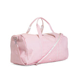 TRVL Xl Weekender Duffel Bag in Pimlico Stripe Dusty Rose | Shop Bonnie Bee