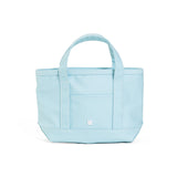 TRVL Mini Tote in Coated Canvas Lake Blue | Shop Bonnie Bee