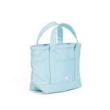 TRVL Mini Tote in Coated Canvas Lake Blue | Shop Bonnie Bee