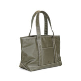 TRVL Medium Tote in Coated Canvas Olive | Shop Bonnie Bee
