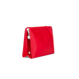 TRVL Roadie Large Zip Pouch in Coated Canvas Red | Shop Bonnie Bee