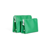 TRVL Roadie Large Zip Pouch in Coated Canvas Kelly Green | Shop Bonnie Bee