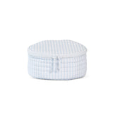 TRVL Quilted Jewel Round in Pimlico Stripe Blue | Shop Bonnie Bee