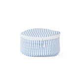 TRVL Quilted Jewel Round in Pimlico Stripe Chambray | Shop Bonnie Bee