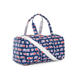 TRVL Weekend Duffel in Fire Engines | Shop Bonnie Bee