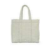 TRVL Quilted Go Go Tote in Pimlico Stripe Sage | Shop Bonnie Bee