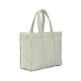 TRVL Quilted Go Go Tote in Pimlico Stripe Sage | Shop Bonnie Bee