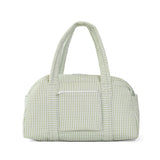 TRVL Quilted Grande Duffel in Pimlico Stripe Sage | Shop Bonnie Bee