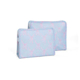 TRVL Roadie Large Zip Pouch in Eloise Bow | Shop Bonnie Bee