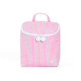 TRVL Take Away Insulated Lunch Bag in Gingham Pink | Shop Bonnie Bee