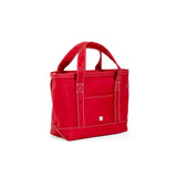 TRVL Mini Tote in Coated Canvas Red | Shop Bonnie Bee