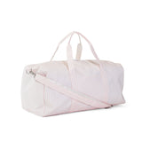 TRVL Xl Weekender Duffel Bag in Pimlico Stripe Pink | Shop Bonnie Bee
