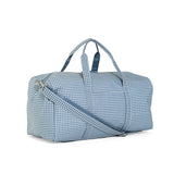 TRVL Xl Weekender Duffel Bag in Rodeo Check Indigo | Shop Bonnie Bee