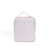 TRVL Quilted Go Go Lunch Insulated Bag in Pimlico Stripe Pink | Shop Bonnie Bee