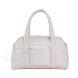 TRVL Quilted Grande Duffel in Pimlico Stripe Sand | Shop Bonnie Bee