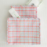TRVL Roadie Large Zip Pouch in Classic Plaid Red | Shop Bonnie Bee