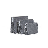 TRVL Roadie Large Zip Pouch in Gingham Black | Shop Bonnie Bee
