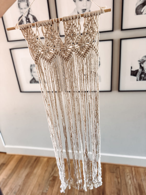Macrame Bow Holder