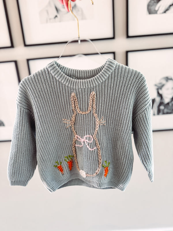 Bunny Chunky Knit Sweater (12 mos)