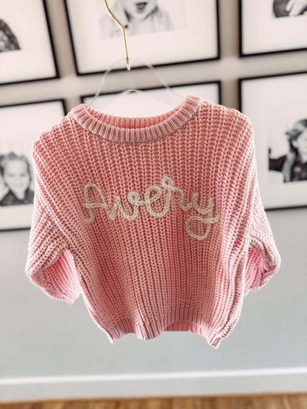Avery Chunky Knit Sweater (2T)