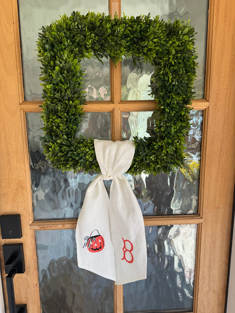 Fall Wreath Sashes