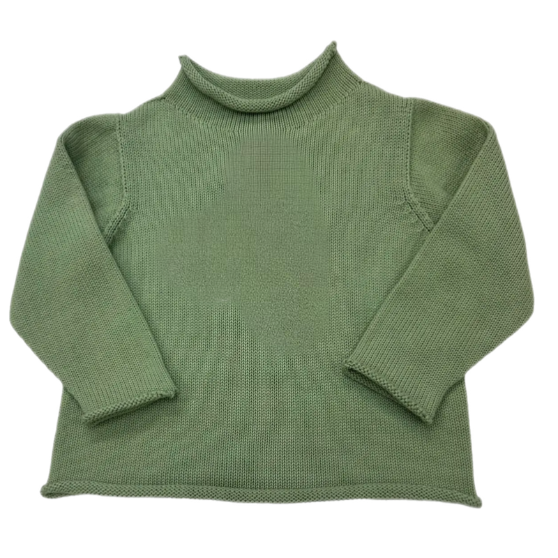 Rollneck Sweater, Solid