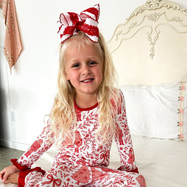 Bonnie Bee x Frillies Christmas Lace Bow PREORDER for EARLY NOVEMBER