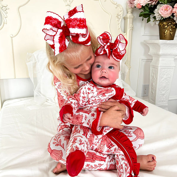 Bonnie Bee x Frillies Christmas Lace Bow PREORDER for EARLY NOVEMBER