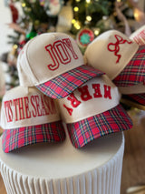 Christmas Plaid Baseball Caps