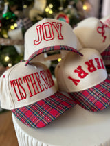 Christmas Plaid Baseball Caps
