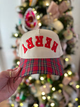 Christmas Plaid Baseball Caps